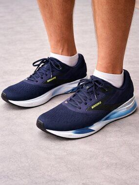 Brooks Men's Adrenaline GTS 24 Blue Running Shoes - Size 14 Wide